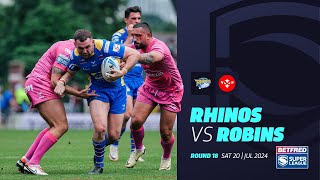 Highlights  Leeds Rhinos v Hull KR  2024 Betfred Super League Round 18 [upl. by Ecirtra502]