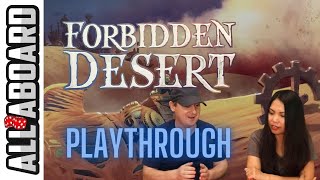 FORBIDDEN DESERT  Board Game  2 Player Playthrough  Hung Out To Dry [upl. by Germin]