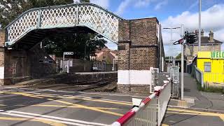 Upgrade Chertsey Station Level Crossing Surrey Friday 11082023 [upl. by Arehsat218]