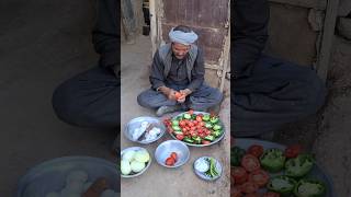 Old couples living in Cave like 2000 years Ago afghanistan cave village cooking afghanvillage [upl. by Holmen]