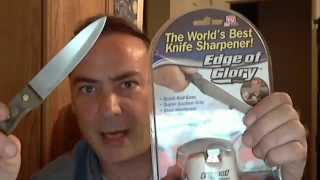 Edge of Glory Knife Sharpener Review As Seen On TV [upl. by Waneta]