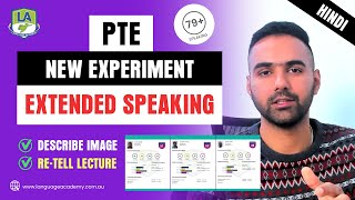 New Experiment PTE Extended Speaking  HINDI  Describe Image amp Retell Lecture  Language Academy [upl. by Haron]