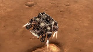 NASAs Mars 2020 Perseverance Rover Landing Animations [upl. by Moulton]