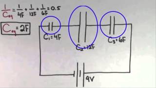 Capacitores en serie  Circuitos  Física  Khan Academy en Español [upl. by Amandi]