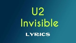 U2  Invisible  Lyrics On Screen [upl. by Merlina14]