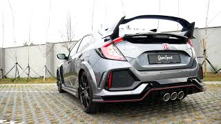 Honda Civic Type R FK8 with REMUS RACING catback exhaust [upl. by Adnalra]