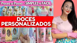 COMO FAZER DOCES PERSONALIZADOS PARA FESTA  Simples e fácil  Festa Infantil [upl. by Divadnhoj]