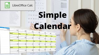 How to create a simple calendar in LibreOffice Calc [upl. by Nance3]