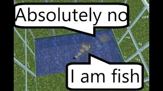 Minecraft quotFishquot Fight pufferfish vs silverfish [upl. by Krenek]