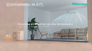 Hisense AC  Enfriamiento de 61°C [upl. by Nerehs]