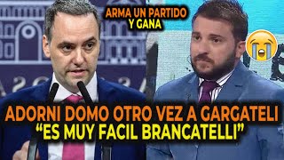 ADORNI DOMO OTRA VEZ A GARGATELLI quot ES MUY FACIL BRANCATELLIquot [upl. by Ellenet]