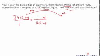 Dose Conversion 2  Converting mg to mL Without a Label [upl. by Alue]