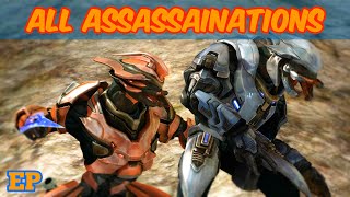 All Halo Reach Assassinations  Halo MCC [upl. by Esnofla178]