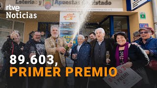 LOTERÍA DEL NIÑO 2023 El 89603 PRIMER PREMIO cae íntegro en LESCALA GIRONA  RTVE Noticias [upl. by Trimble]