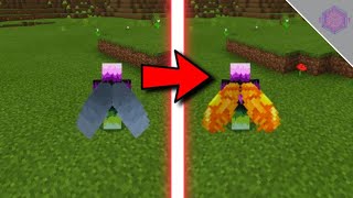 Minecraft How To Change The Design Of The Elytra In Bedrock And Java [upl. by Hpeosj]