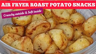 THE BEST AIR FRYER ROASTED POTATOES CRISPY ROAST POTATO SNACKS FOR CHRISTMAS 🎄 [upl. by Groark]