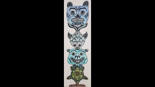 My Personal Totem Pole Drawing [upl. by Eugenie]