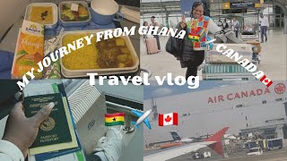 MY JOURNEY FROM GHANA 🇬🇭 TO CANADA 🇨🇦 🇬🇭✈️🇨🇦 part 3 canada eqyasekyiwaa travelvlog [upl. by Yates]