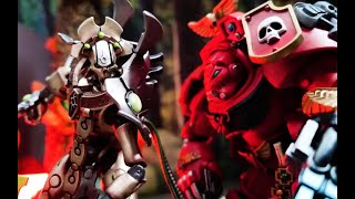 Warhammer 40K Blood Angels Assault Terminators VS Necrons，Stop Motion Made by CaptainPioneer [upl. by Isleen]