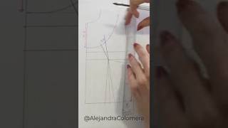 PINZAS CORRECTIVAS Tutorial completo en mi canal de You Tube patronaje patternmaking shorts [upl. by Tortosa]