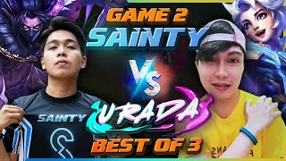 Urada Vs Sainty 1 v 1  Game 2   MOBILE LEGENDS [upl. by Oralie827]