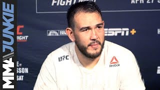 UFC on ESPN 8 Augusto Sakai full postfight interview [upl. by Lirba]