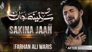 Sakina jaan  New nauha Farhan Ali waris sakina jaan Farsi 2021Audio [upl. by Orlene]