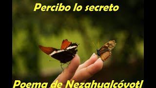 Percibo lo secreto  Poema de Nezahualcóyotl [upl. by Nevad]