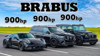 Brabus 900 Rocket R v 900hp AMGs DRAG RACE [upl. by Nerraj]