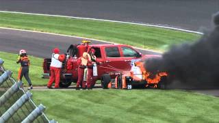 Simona De Silvestro May 12th Incident At IMS [upl. by Nyrhtakyram]