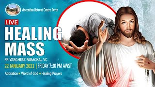 Friday Healing Mass 22012021  Live  Vincentian Retreat Centre Perth [upl. by Hairahs]