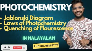 Photochemistry in MalayalamIJablonski DiagramICSIR NETSETGATEBSc Chemistry [upl. by Dari]