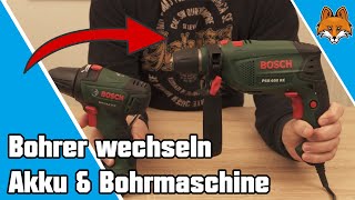 Bohrer wechseln und einspannen  Akkuschrauber amp Bohrmaschine 📌 [upl. by Adlaremse]