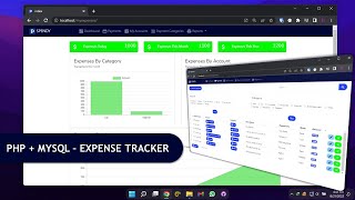 PHP  MySQL  Expense Tracker Web App Project With Sourcecode  PHPRad [upl. by Engel]