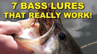 7 Best Bass Lures That Work Year Round  Bass Fishing [upl. by Hailat]