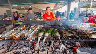 Street Food in Malaysia 🇲🇾 EXTREME FISH BBQ  Curry Noodles in Penang Mainland [upl. by Emmery]