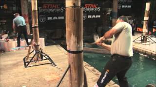 STIHL TIMBERSPORTS® US Championship 2012  Springboard Chop [upl. by Lazare]