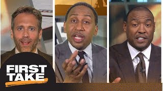 Stephen A Darren Woodson roast Max for his Tom Brady prediction  First Take  ESPN [upl. by Adnuahsar]