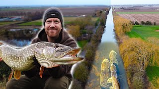 Monster Pike Fishing  Epic Battle on the fenland Drains [upl. by Harrington536]