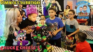 DOMINICKS 3rd BIRTHDAY at CHUCK E CHEESES  DEIONS PLAYTIME [upl. by Clare]