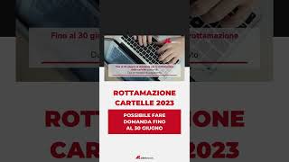 Rottamazione cartelle 2023 domande fino al 30 giugno [upl. by Baumbaugh73]