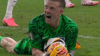 Jordan Pickford Crazy Celebration vs Slovakia vs England Jordan Pickford vs Slovakia [upl. by Chaffinch]