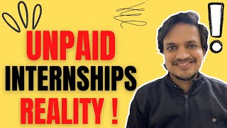 Reality Of UNPAID INTERNSHIPS 🛑  Are Unpaid Internships Worth It   Lets Talk  desicoder [upl. by Vito]