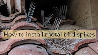 How to Install Metal Bird Spikes [upl. by Berey]