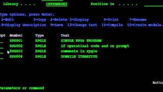 DOW AND LEAVE AND ITER OPCODES IN RPGLE [upl. by Neelak]