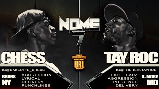 TAY ROC VS CHESS SMACK URL RAP BATTLE  URLTV [upl. by Siraf]