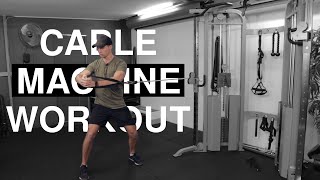 Cable Machine Workout  Full Body  Technique and Instructions [upl. by Ymmas]