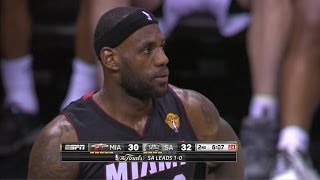 LeBron James Fulll Highlights 2014 Finals G2 at Spurs  35 Pts 10 Rebs [upl. by Nilkoorb]