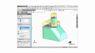 Creating Surface Extrudes from an Existing Face  SOLIDWORKS Tutorial [upl. by Leima]