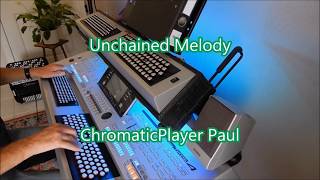 Unchained Melody  Organ amp keyboard chromatic [upl. by Araic268]